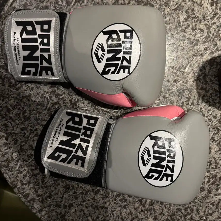 [BUNJANG] Fraizring Boxing Gloves 12oz (Pink/Gray) - A Grade / 프라이즈링 복싱 글러브 핑크/그레이 12온즈 A급