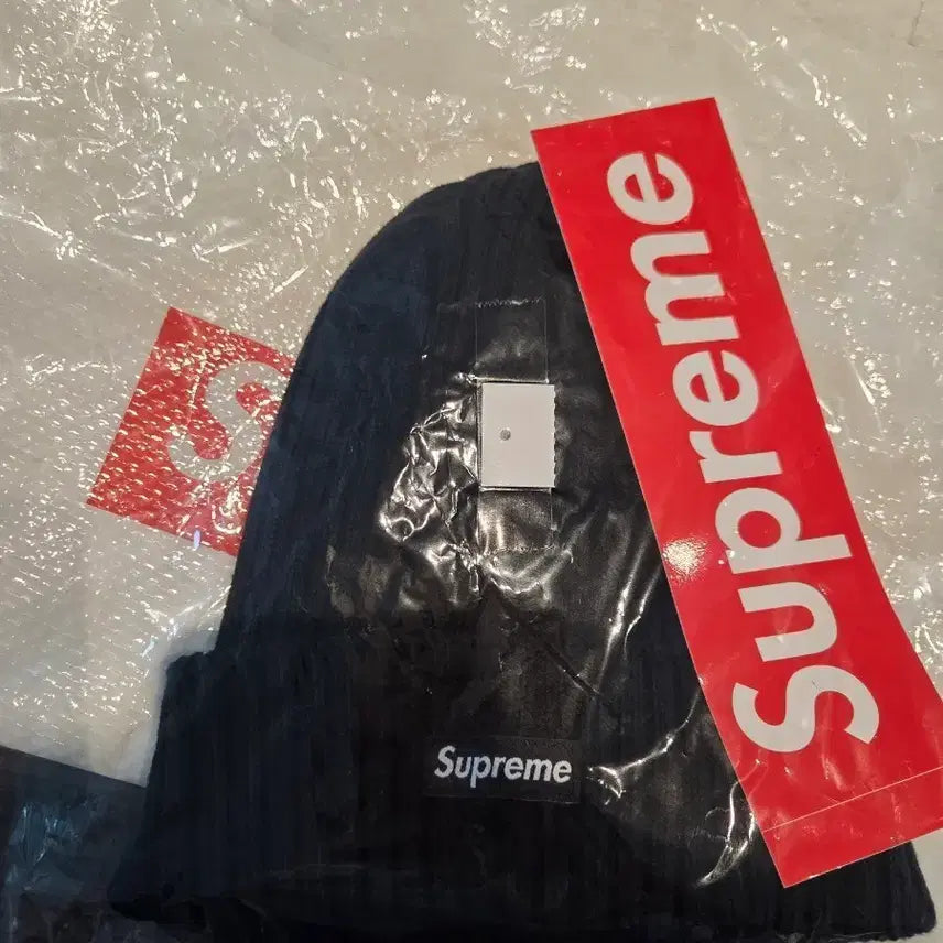 [BUNJANG] Supreme Box Logo Beanie Black / 슈프림 박스로고 비니 블랙 -26SS