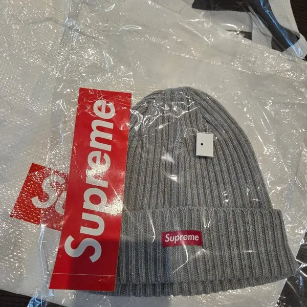 [BUNJANG] Supreme Box Logo Beanie Grey / 슈프림 박스로고 비니 그레이 -26ss