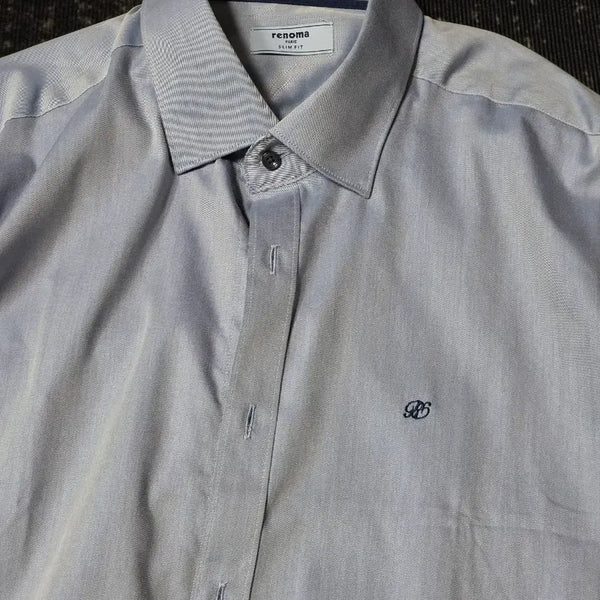 [BUNJANG] Renoma Slim Fit Blue Shirt Size 110 / [보관만한 새상품] 레노마 슬림핏 셔츠 블루 110 사이즈