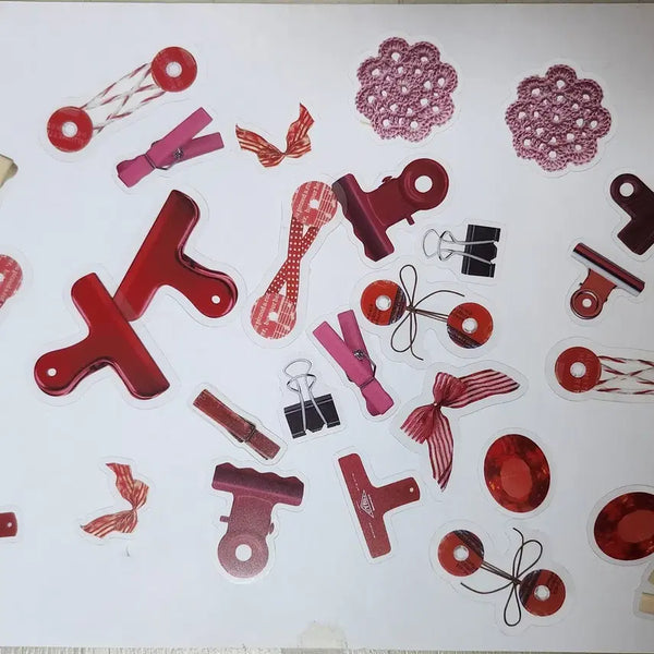 [BUNJANG] Vintage Deco Sticker Set / 다꾸 스티커 집게
