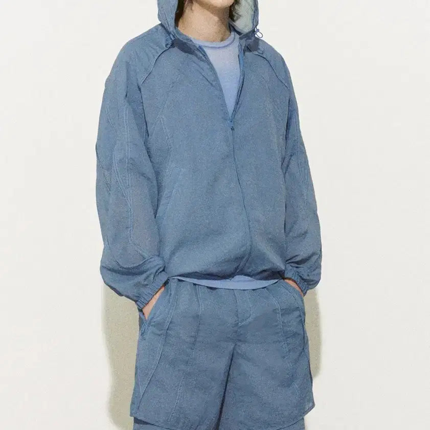 [BUNJANG] System Homme 25SS Sheer Texture Layered Panel Shorts / 25ss 시스템옴므 반바지 시어 텍스처 레이어드 패널 쇼츠