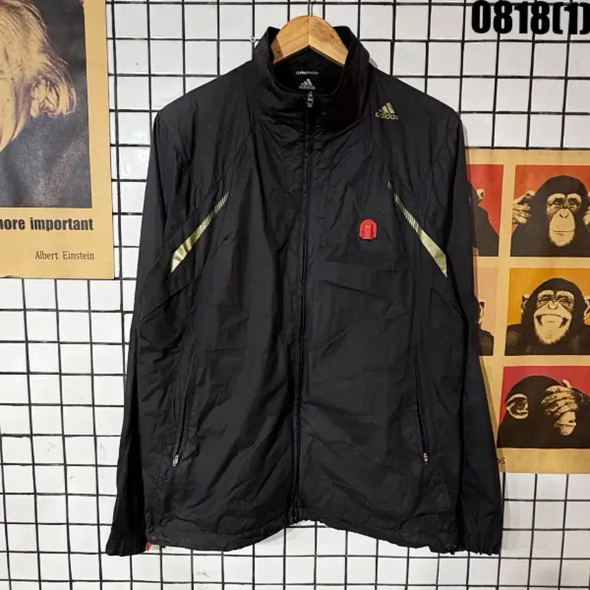 [BUNJANG] Adidas Windbreaker Jacket Black Size 105 / 아디다스 바람막이 자켓 105 0818