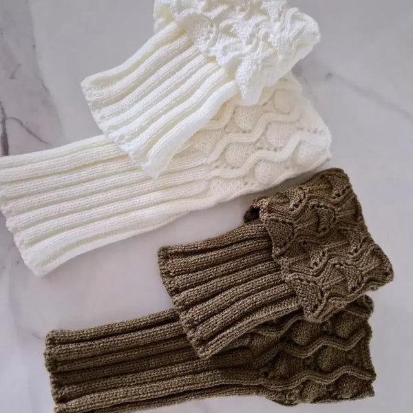 [BUNJANG] Knit Wrist Warmers Set (New) / *손목 니트 토시 2개set(새상품)