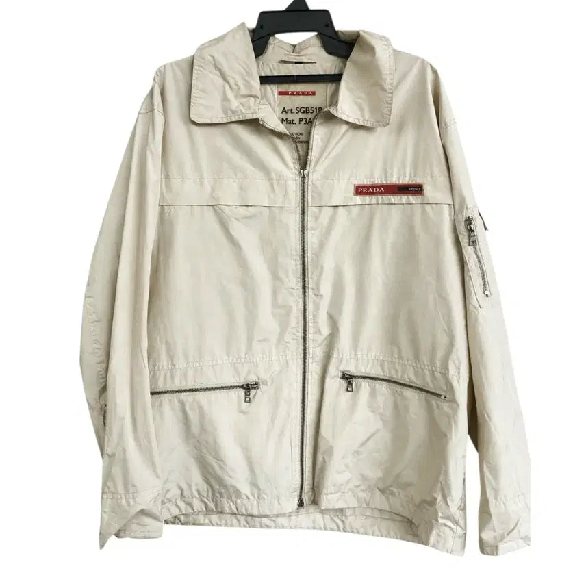 [BUNJANG] Prada Sport Linea Rossa Nylon Blouson Jacket / 프라다 스포츠 아카이브 리네아 로사 나일론 블루종 자켓