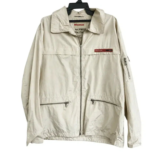 [BUNJANG] Prada Sport Linea Rossa Nylon Blouson Jacket / 프라다 스포츠 아카이브 리네아 로사 나일론 블루종 자켓