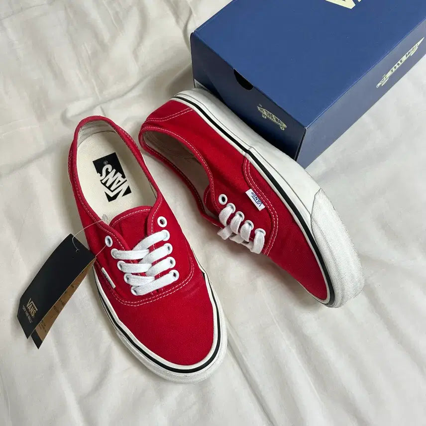[BUNJANG] Vans Premium Authentic 44 Racing Red (260) / [260] 반스 프리미엄 어센틱 레드
