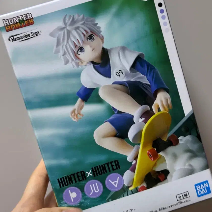 [BUNJANG] Hunter x Hunter Killua Skateboard Memorables Figure (Sealed) / (미개봉) 헌터헌터 키르아 스케이트보드 메모러블 반프레스토 피규어