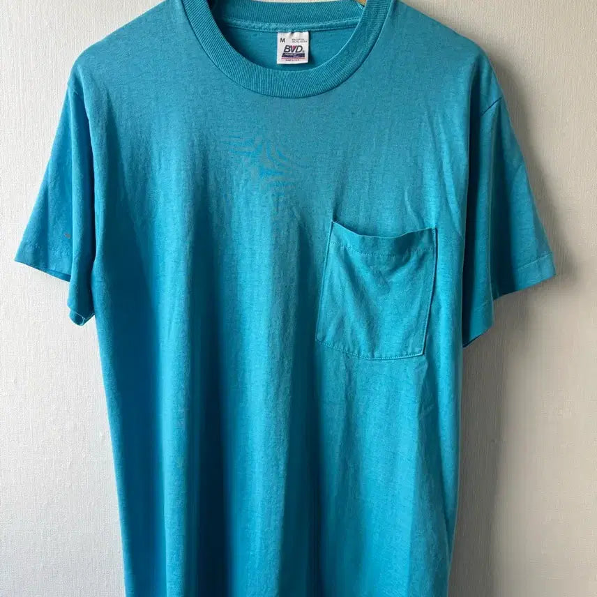 [BUNJANG] Vintage 90s BVD Selvedge Pocket Single Stitch T-Shirt / [90s/USA] BVD 셀비지 포켓 싱글스티치 티셔츠