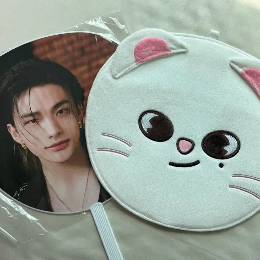 [BUNJANG] Stray Kids Hyunjin Jiniret Japanese Uchiwa Set / 스트레이키즈 스키즈 스키주 일본 우치와 현진 지니렛 세트 양도
