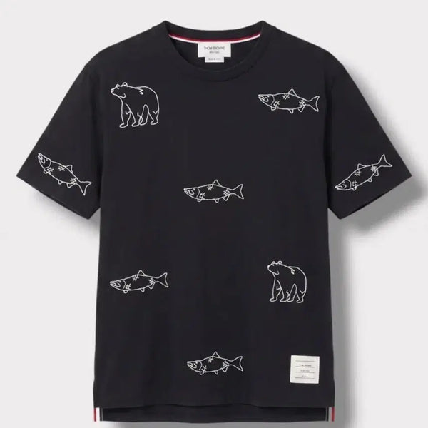 [BUNJANG] Thom Browne Limited Edition Bear Fish T-Shirt / 정품  한정판 톰브라운 베어 피쉬 반팔티