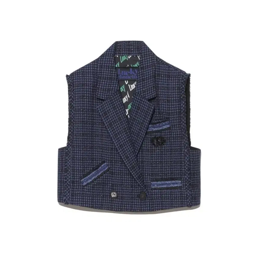 [BUNJANG] Lucky Chouette Tweed Vest / 럭키슈에뜨 베스트