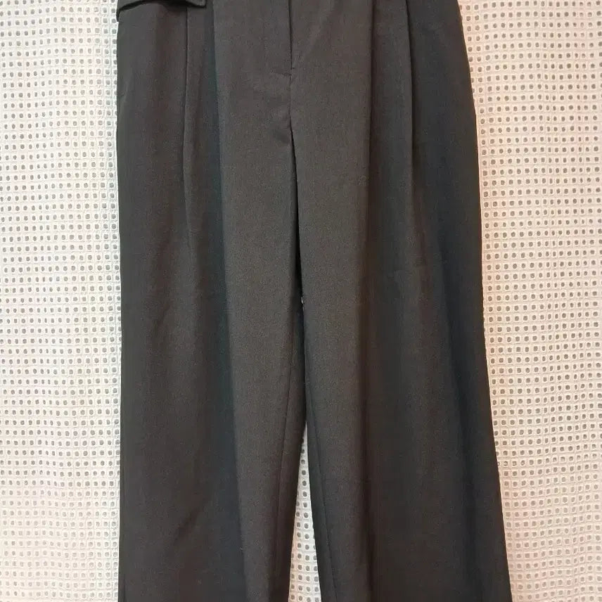 [BUNJANG] Black Semi-Wide Slacks / 블랙 세미 와이드 슬랙스  66