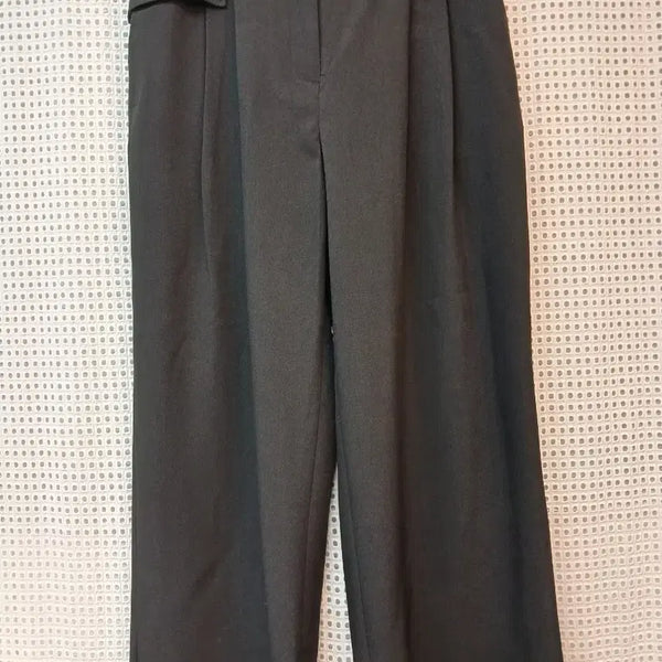 [BUNJANG] Black Semi-Wide Slacks / 블랙 세미 와이드 슬랙스  66