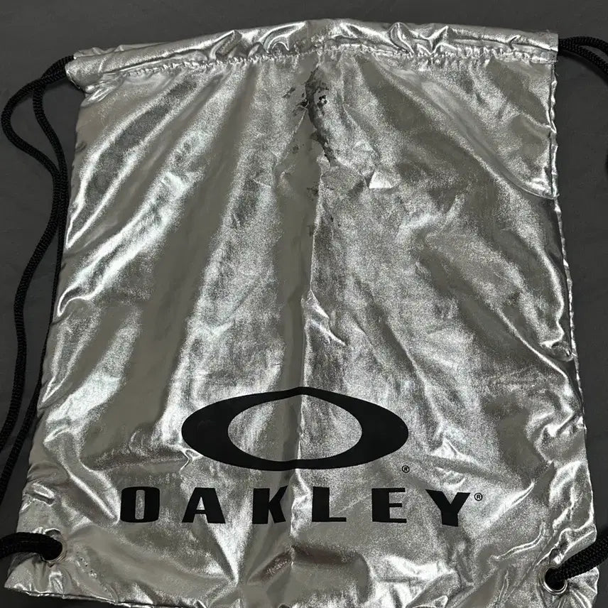 [BUNJANG] Oakley Silver Gym Sack Bag / 새상품) 오클리 실버 짐색 가방