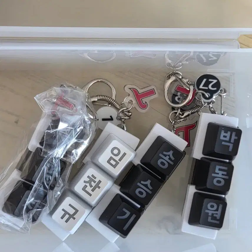 [BUNJANG] LG Twins Keycap Keyring (Yoo Young-chan, Im Chan-gyu, Song Seung-gi, Park Dong-won) / LG트윈스 키캡키링 ( 유영찬, 임찬규, 송승기, 박동원)