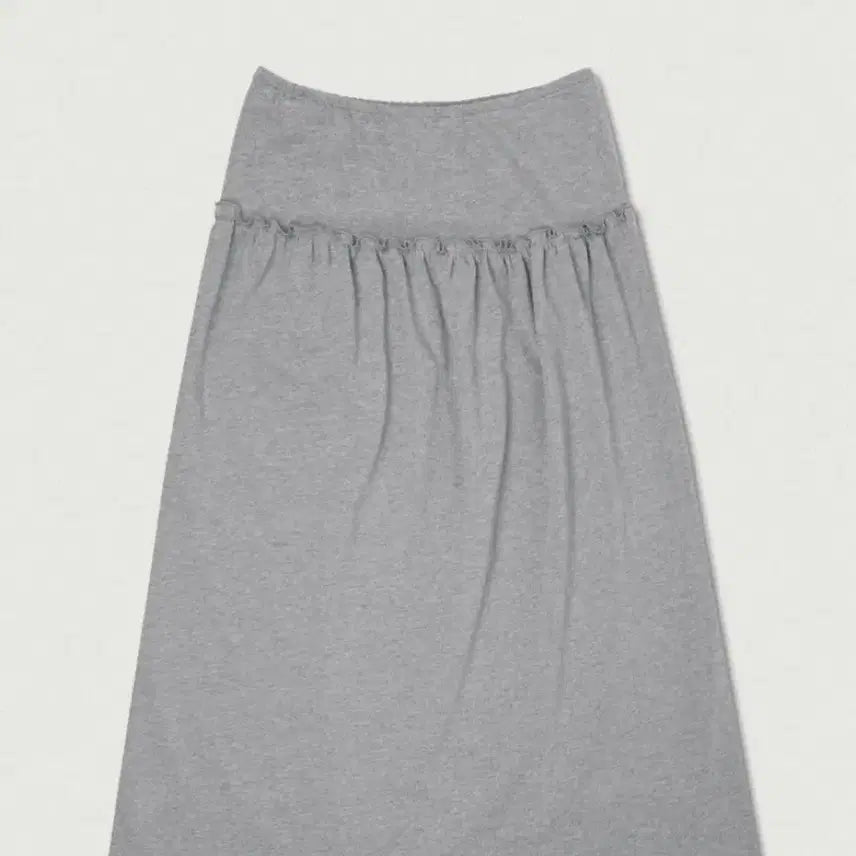 [BUNJANG] Love By Mood Terrace Shirring Skirt Grey / (택o)러브바이무드 테라스 셔링스커트 그레이