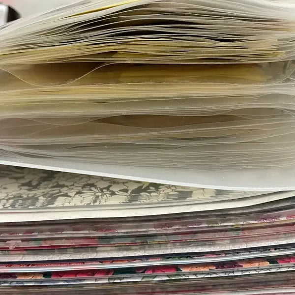[BUNJANG] Vintage Diary Deco Stickers and Wrapping Paper Bundle / 빈티지 다꾸 처분