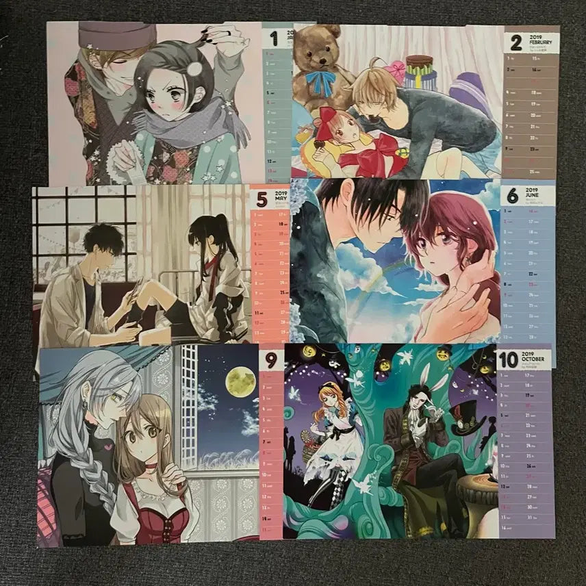 [BUNJANG] Hana to Yume 2019 Calendar - Featuring Dawn of the Dancing Moon, Kaguya-sama: Love Is War, Skip Beat!, & More / 하나토유메 2019 캘린더 (새벽의연화 건방진그녀석 추락여고생 스킵비트 등)