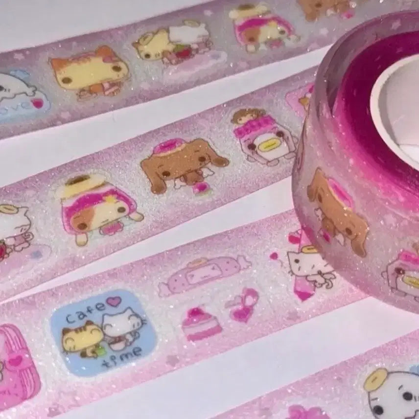 [BUNJANG] Happy Nyan Day Kiss Cut Sticker Set / 띵) 해피냥데이 멍충하고 달달한 맛 키스컷