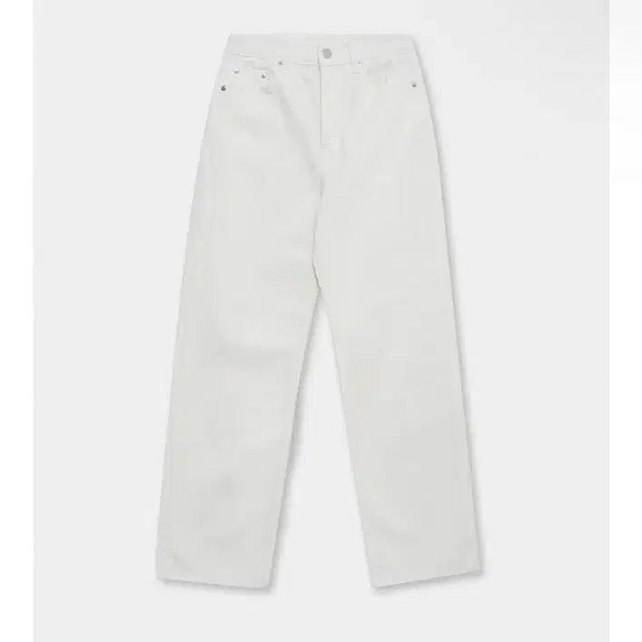 [BUNJANG] Bluebrick Wide Denim Pants White / 블루브릭 와이드 데님 팬츠 화이트