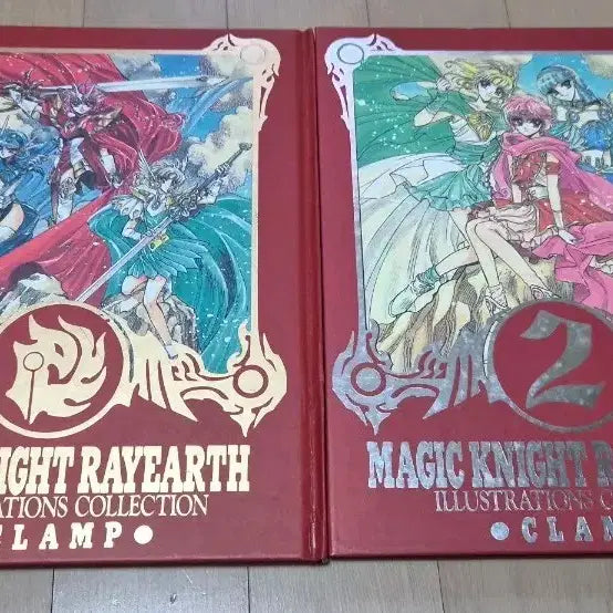 [BUNJANG] Magic Knight Rayearth Art Book Set (1995-1996) / 1995년-1996년도 마법기사 레이어스 화집 1.2 판매