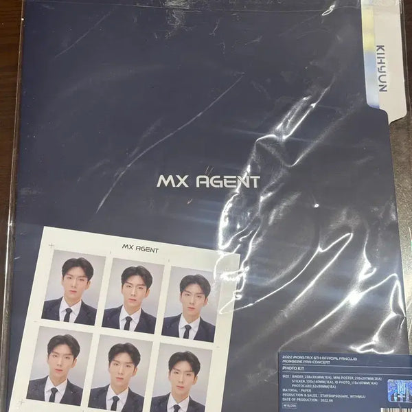 [BUNJANG] Monsta X Kihyun MX Agent Photokit / 2022 몬스타엑스 기현 mx agent 포토키트
