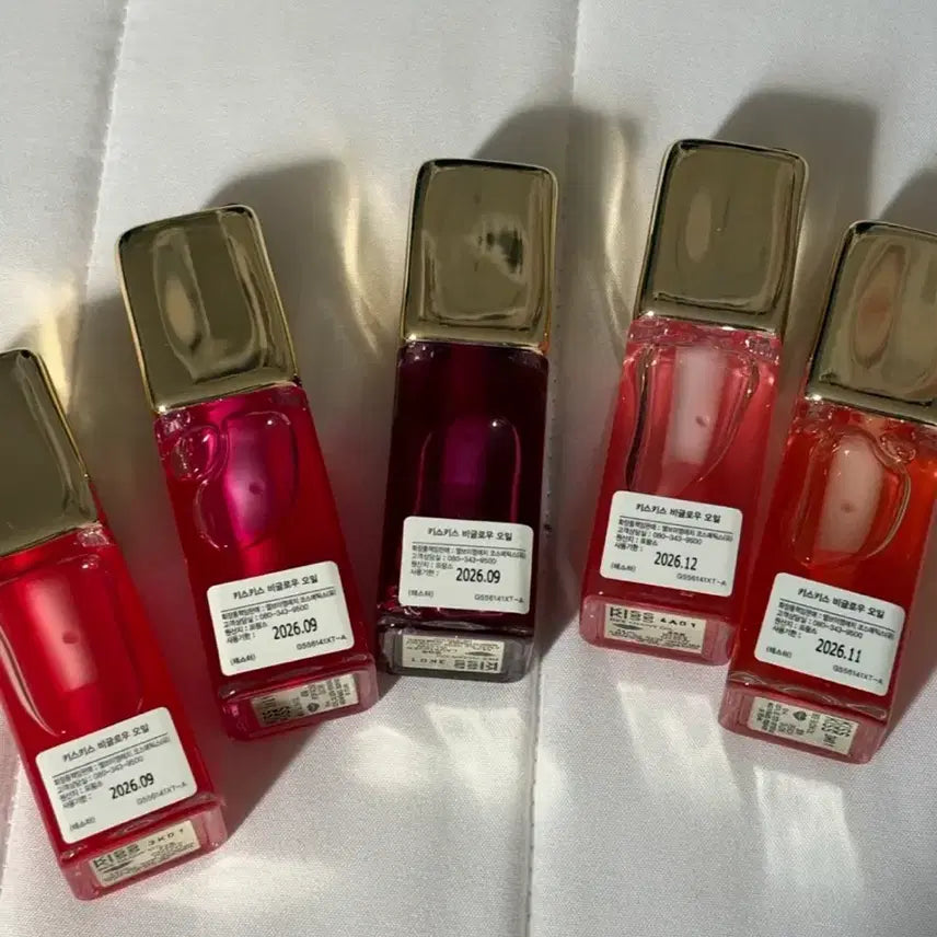 [BUNJANG] Guerlain KissKiss Lip Oil 5-Piece Set Bundle / 겔랑 키스키스 비글로우립  오일 5종 세트 등 일괄