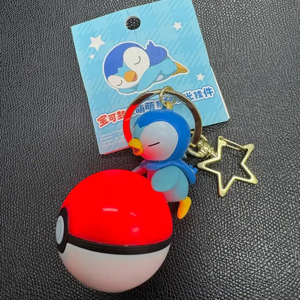 [BUNJANG] Pokemon Piplup Light-Up Keyring / (미사용) 포켓몬스터 팽도리 라이트 발광 키링