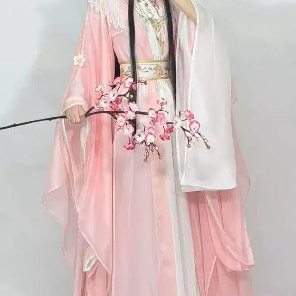 [BUNJANG] Tian Guan Ci Fu Hua Cheng Xie Lian Cosplay Costume with Umbrella and Headpiece / 천관사복 화신 사련 코스프레 의상 (+우산,머리장식)