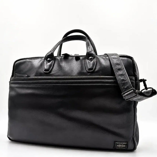 [BUNJANG] Yoshida Porter Thugsen Cowhide 2-Way Briefcase / 요시다 포터 타우젠 소가죽 2way 브리프케이스