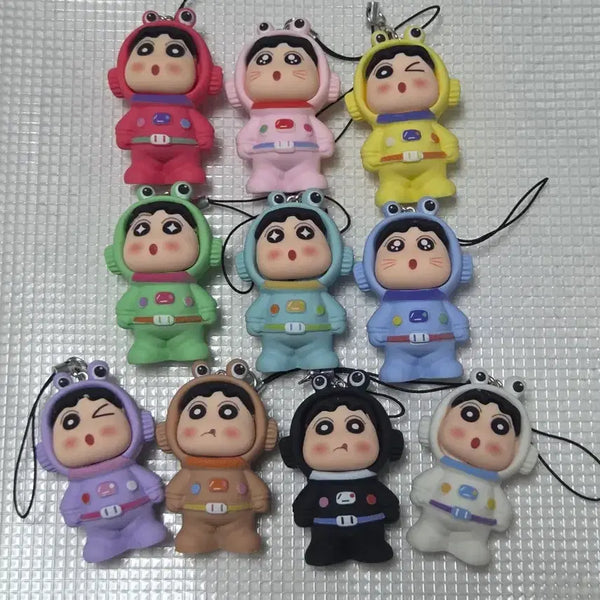 [BUNJANG] Crayon Shin-chan Spacesuit Figure Keyring / 우주복짱구 피규어 키링