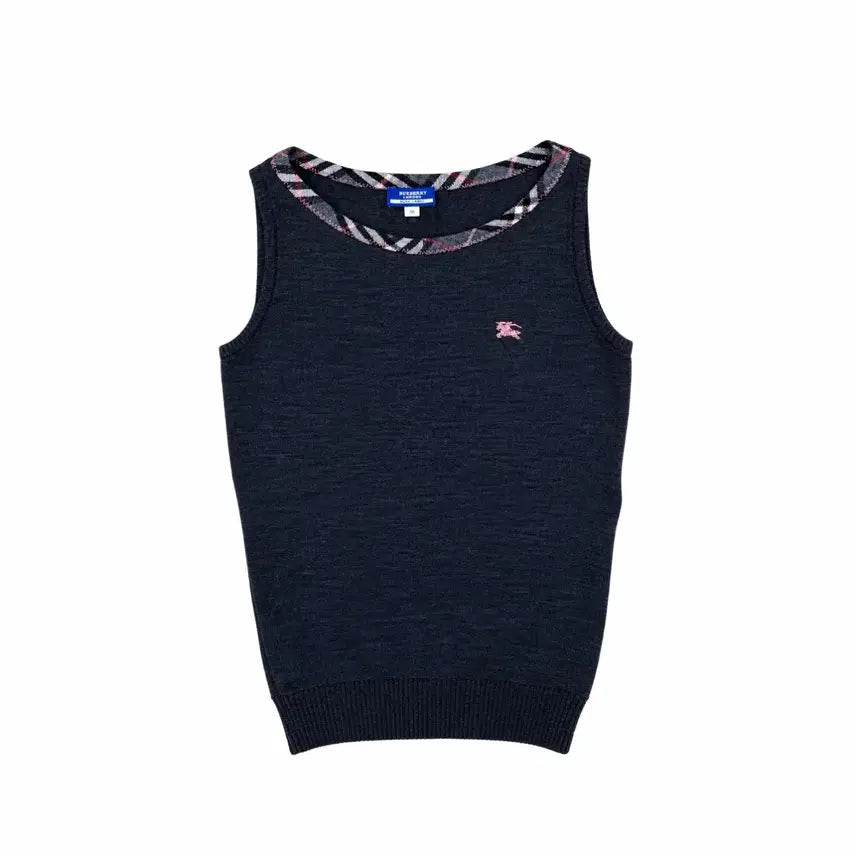 [BUNJANG] Burberry Blue Label Vintage Sleeveless Knit Vest / 버버리블루라벨 빈티지 슬리브리스 니트 베스트 조끼