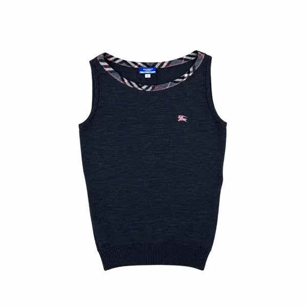 [BUNJANG] Burberry Blue Label Vintage Sleeveless Knit Vest / 버버리블루라벨 빈티지 슬리브리스 니트 베스트 조끼