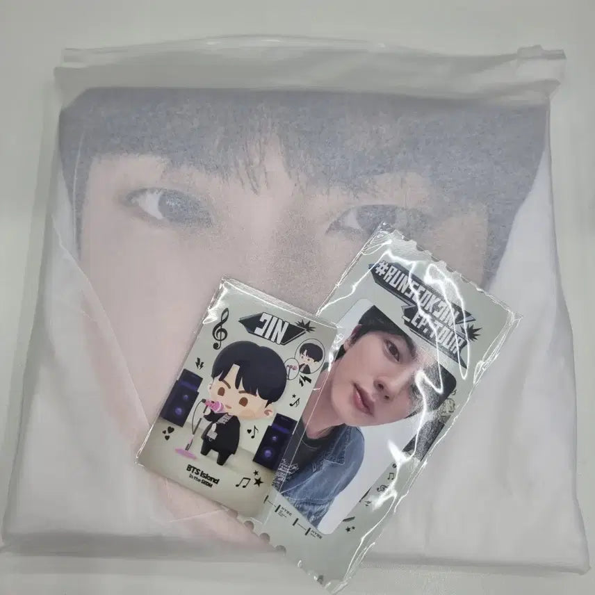 [BUNJANG] BTS Jin Runseokjin Cat Raincoat Bundle Set / bts진 런석진 고양 얼굴우비 runseokjin +아미존포카