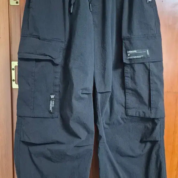[BUNJANG] Life Work Unisex Wide Cargo Pants Black / 가격내림) 라이프워크 남여공용 와이드 카고팬츠