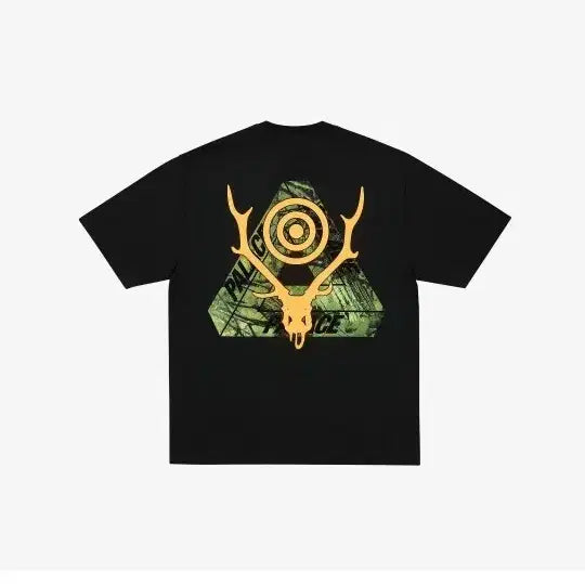 [BUNJANG] Palace London Split Black T-shirt / 팔라스 남이서팔 블랙 반팔