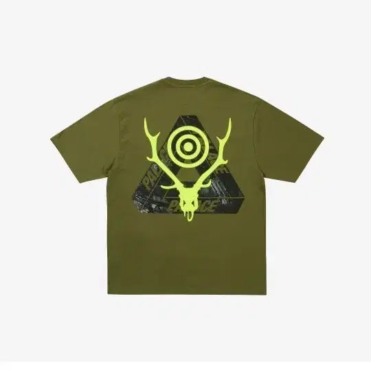 [BUNJANG] Palace Olive Short-Sleeve T-Shirt / 팔라스 남이서팔 올리브 반팔