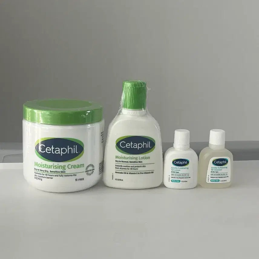 [BUNJANG] Cetaphil Cream and Lotion Set with Mini Cleanser / 세타필 크림+로션118+미니2개