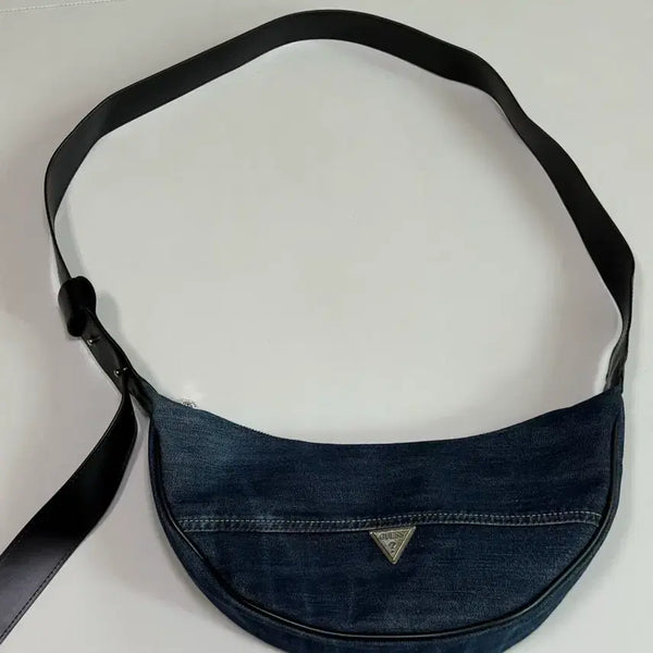 [BUNJANG] Kelly's Guess Upcycling Half-Moon Bag / 켈리즈 게스 반달백