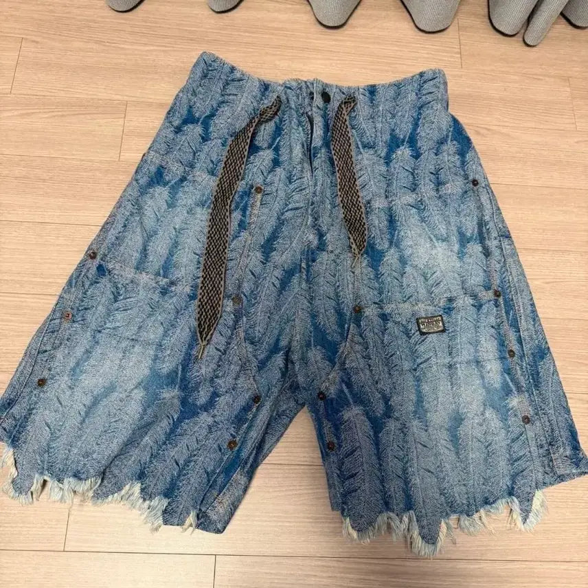 [BUNJANG] Kapital Magpie Denim Shorts Size 3 / 캐피탈 맥파이 데님 반바지 3사이즈