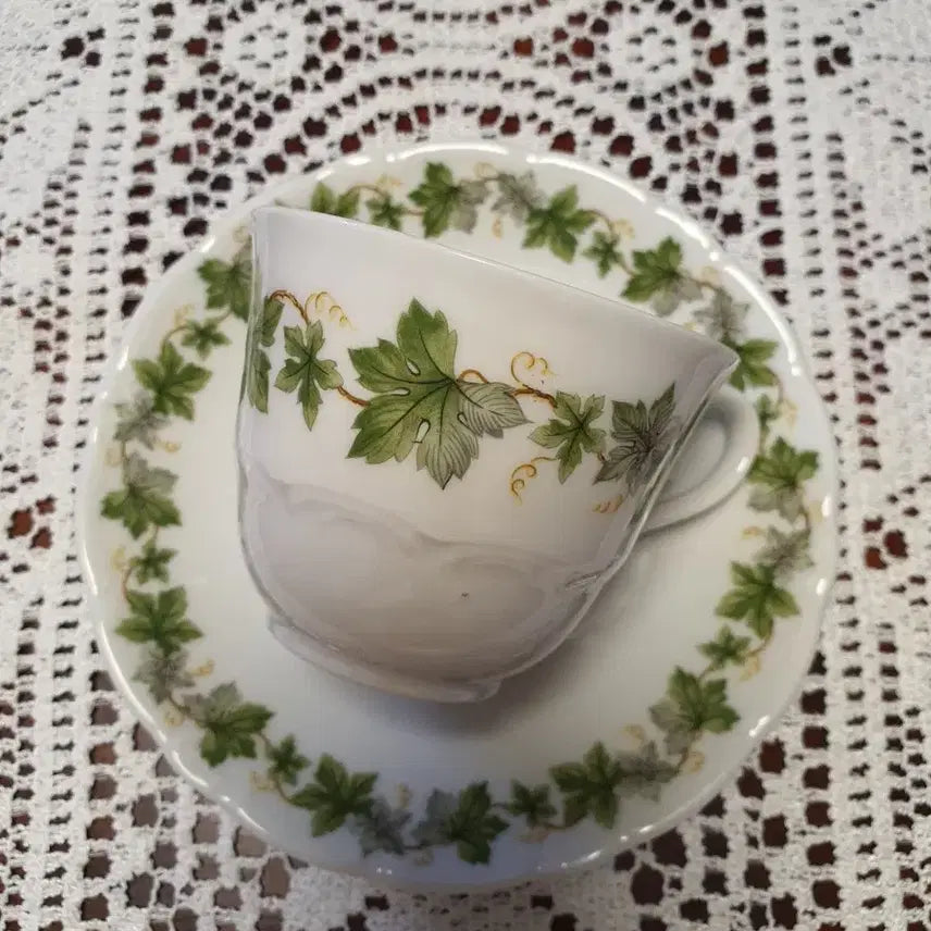[BUNJANG] Antique German Schirnding Bavaria Teacup and Saucer / 앤틱 독일 쉬른딩 바바리아 찻잔