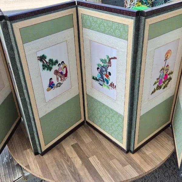 [BUNJANG] 6-Panel Folding Screen Embroidery Art / 6폭24   48 센치수예품