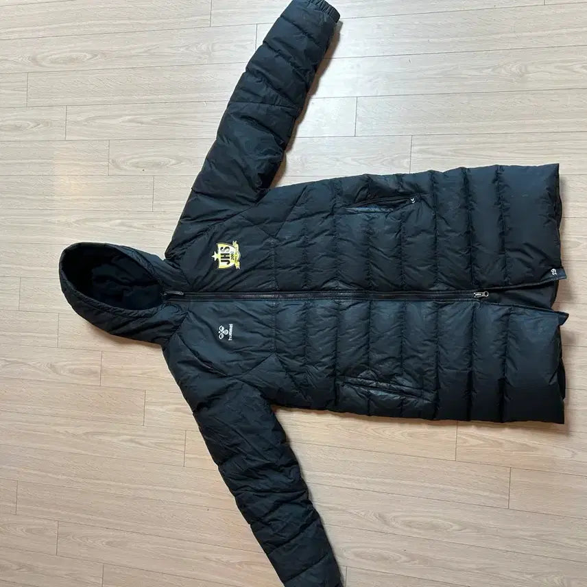 [BUNJANG] Hummel Janghun High School Football Team Player Issue Long Padded Coat / 장훈고 축구부 선수지급용 롱패딩 험멜