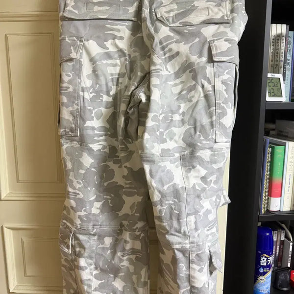 [BUNJANG] Fromwhatevers Camo Cargo Pants White / [2] 파프롬왓 카모 카고 팬츠 화이트 팝니다.