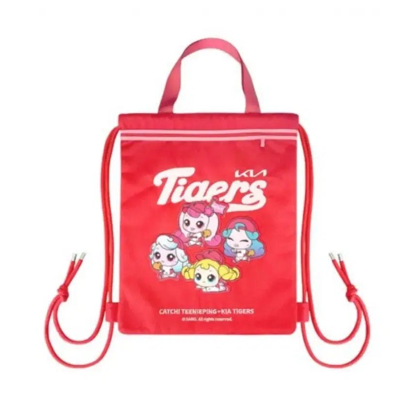 [BUNJANG] Kia Tigers Tinyping Gym Sack Red / 기아타이거즈 티니핑 짐색 레드