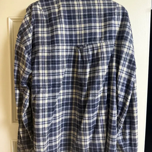 [BUNJANG] Archive Flannel Shirt - Blue / [1] 파아카이브 플란넬 셔츠 블루