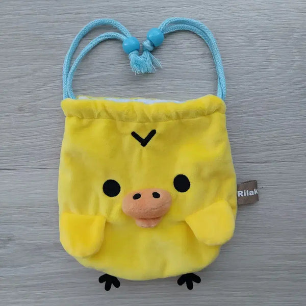 [BUNJANG] Rilakkuma Kiiroitori Lucky Pouch / 리락쿠마 키이로이토리 파우치 복주머니 복조리
