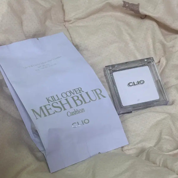 [BUNJANG] Clio Kill Cover Mesh Blur Cushion Refill 21N Linen + Stay Perfect Finish Pact Purple (Limited Edition) / 클리오 킬커버 메쉬 블러 쿠션 리필 21N 리넨+피니쉬 팩트