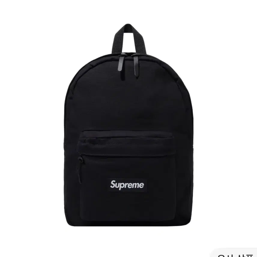 [BUNJANG] Supreme Canvas Backpack Black / 슈프림 캔버스 백팩 블랙